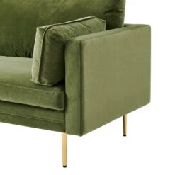 Pelham Moss Green Velvet Fabric Sofa 28 Pelham Moss Green Velvet Fabric Sofa -FINZ Furniture Shop 1111111113752
