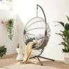 Harrington Rattan + Rope Indoor Outdoor SINGLE Hanging Chair -FINZ Furniture Shop 14