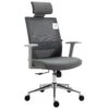 Joni High Back Mesh Office Chair With Headrest In Grey -FINZ Furniture Shop 5005afcc beb0 4ce4 af81 97c8efdde647