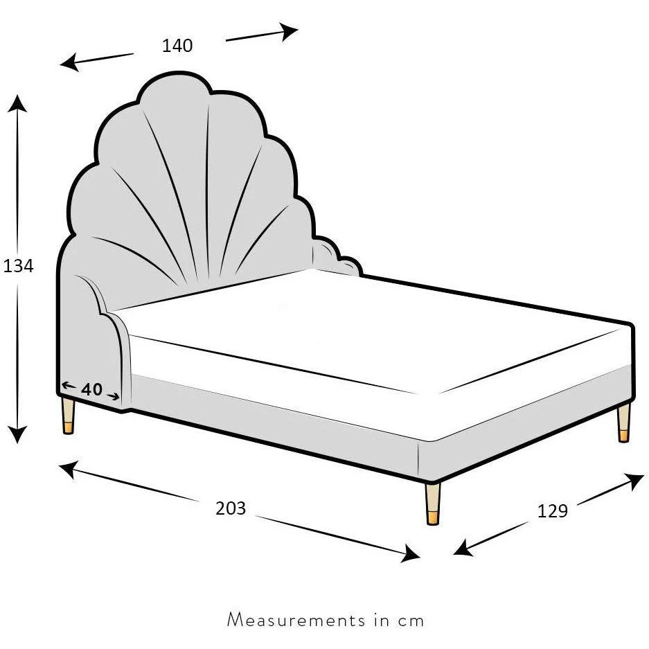 Cherry Tree Furniture ARIEL Pink Crushed Velvet Upholstered Kid's Princess Bed With Scalloped Headboard 8 Cherry Tree Furniture ARIEL Pink Crushed Velvet Upholstered Kid's Princess Bed With Scalloped Headboard - Image 6