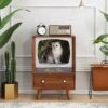 Vintage Style TV Cat Condo -FINZ Furniture Shop 6f66f2ca 6fb6 4a16 bdee d32c15ada2d1