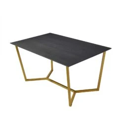 SIERRE 6 Seater Dark Oak Dining Table With Geometric Metal Legs 13 SIERRE 6 Seater Dark Oak Dining Table With Geometric Metal Legs -FINZ Furniture Shop 71EVYRxvw 2BL. SL1500