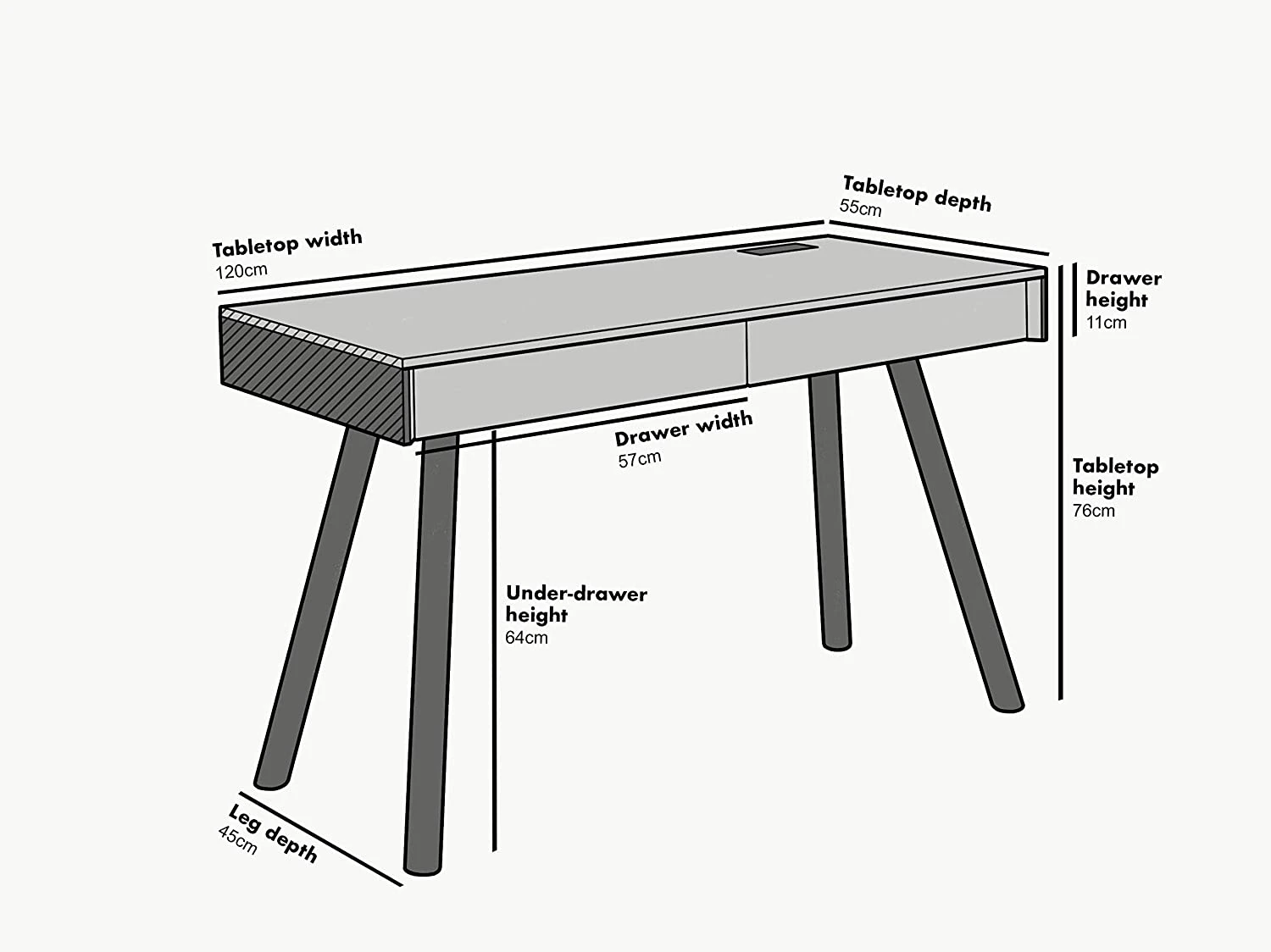 ZERMATT Smart Desk With Built-in Bluetooth/USB Speaker & Charger 7 ZERMATT Smart Desk With Built-in Bluetooth/USB Speaker & Charger - Image 5