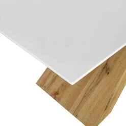 Orillia Oak Effect 160 Cm Dining Tablewith White Top 12 Orillia Oak Effect 160 Cm Dining Tablewith White Top -FINZ Furniture Shop 71RWS 2Bv3 8L. AC SL1500