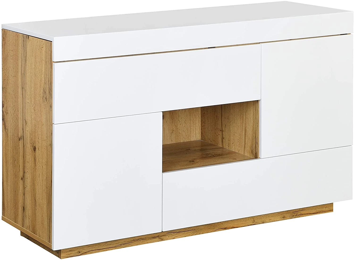 Yukon High Gloss White 2 In 1 Desk Or Sideboard With Extendable Top 6 Yukon High Gloss White 2 In 1 Desk Or Sideboard With Extendable Top - Image 4
