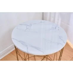 Cherry Tree Furniture KORAM Marble Effect Top Basket Side Table Golden Geometric Wire Frame End Table -FINZ Furniture Shop 71voZbbl 2BvL. AC SL1500 1670419a 4a9f 478c 91b7 df519189b48d