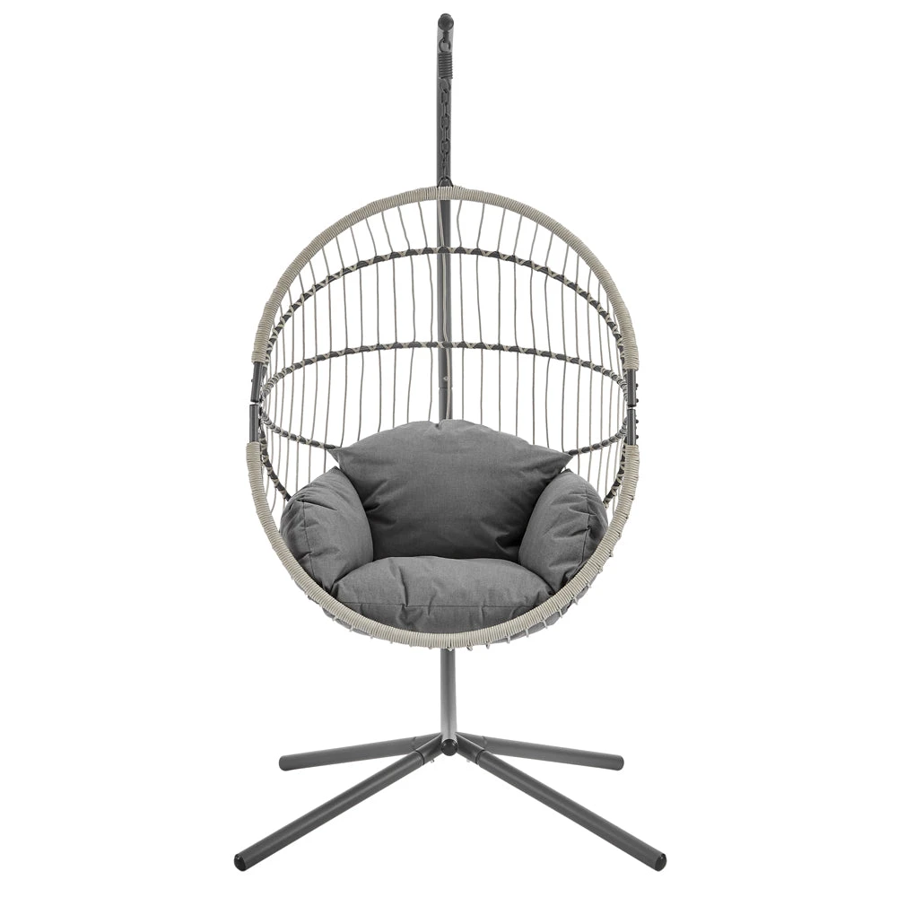Harrington Rattan + Rope Indoor Outdoor SINGLE Hanging Chair 4 Harrington Rattan + Rope Indoor Outdoor SINGLE Hanging Chair - Image 2