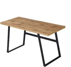 KLOTEN Oak Desk With Black Metal Legs -FINZ Furniture Shop 818EAaC1Y0L. AC SL1500