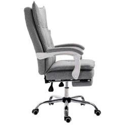 Executive Double Layer Padding Recline Office Desk Chair With Footrest, MR77 Grey Fabric 13 Executive Double Layer Padding Recline Office Desk Chair With Footrest, MR77 Grey Fabric -FINZ Furniture Shop 81BBS7gSXXL. SL1500