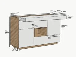 Yukon High Gloss White 2 In 1 Desk Or Sideboard With Extendable Top 13 Yukon High Gloss White 2 In 1 Desk Or Sideboard With Extendable Top -FINZ Furniture Shop 81PX0w9XhCL. AC SL1500