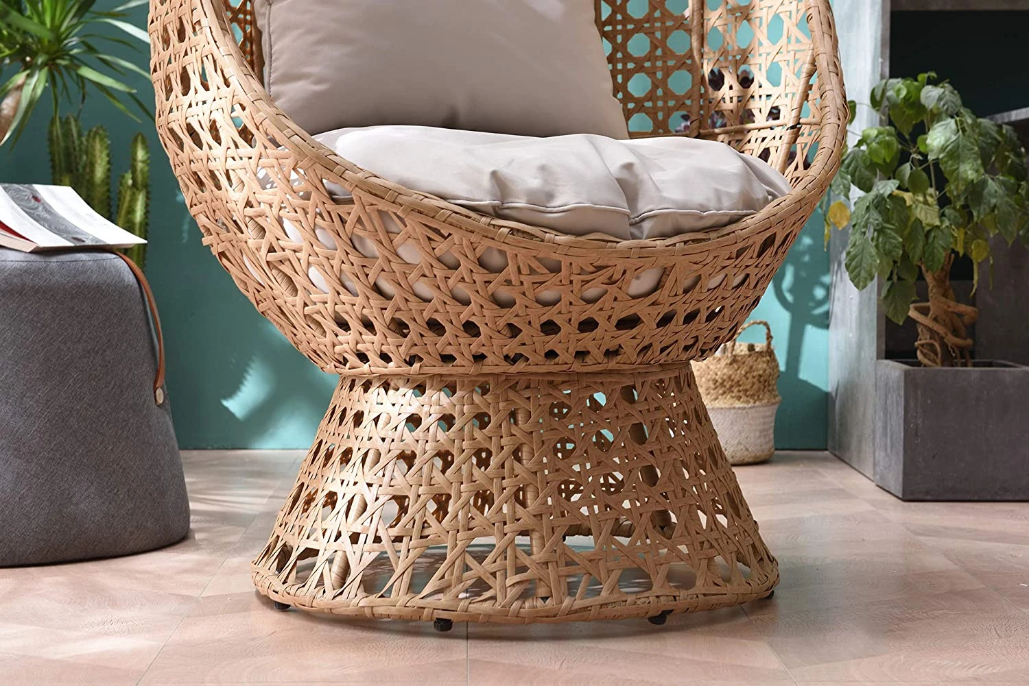 Nerida Rattan Cocoon Chair 8 Nerida Rattan Cocoon Chair - Image 6