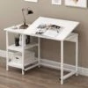 Atelier Adjustable Desk With Shelves In White 2 Atelier Adjustable Desk With Shelves In White -FINZ Furniture Shop 81kuYVw1ZPL. SL1500