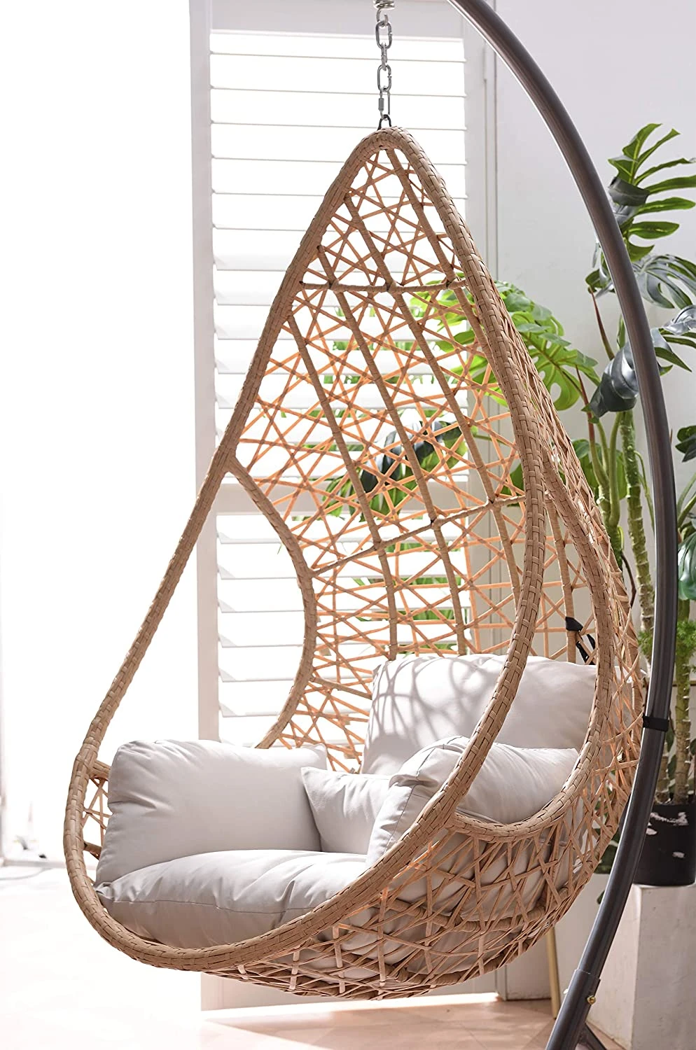 Indra Rattan Hanging Egg Chair 8 Indra Rattan Hanging Egg Chair - Image 6