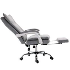 Executive Double Layer Padding Recline Office Desk Chair With Footrest, MR77 Grey Fabric 16 Executive Double Layer Padding Recline Office Desk Chair With Footrest, MR77 Grey Fabric -FINZ Furniture Shop 81uozJ69pNL. SL1500