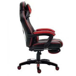 High Back Recliner Gaming Swivel Chair With Footrest & Adjustable Lumbar & Head Cushion, MR49 Black & Red 14 High Back Recliner Gaming Swivel Chair With Footrest & Adjustable Lumbar & Head Cushion, MR49 Black & Red -FINZ Furniture Shop 81uz0XikMDL. SL1500