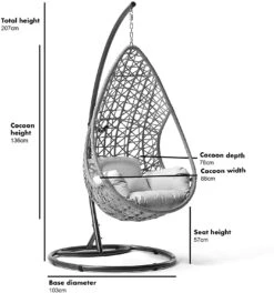 Indra Rattan Hanging Egg Chair 15 Indra Rattan Hanging Egg Chair -FINZ Furniture Shop 81yusc1TV 2BL. AC SL1500