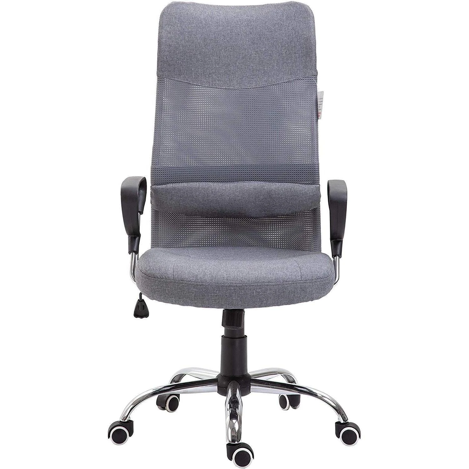 High Back Mesh Fabric Swivel Office Chair, MO57 Grey 5 High Back Mesh Fabric Swivel Office Chair, MO57 Grey - Image 3