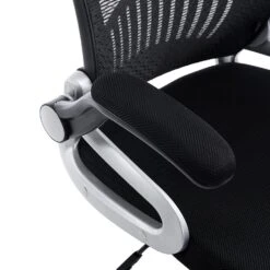 Mesh High Back Extra Padded Swivel Office Chair With Head Support & Adjustable Arms, Black 13 Mesh High Back Extra Padded Swivel Office Chair With Head Support & Adjustable Arms, Black -FINZ Furniture Shop 91JW 2Bf4 rJL. SL1500