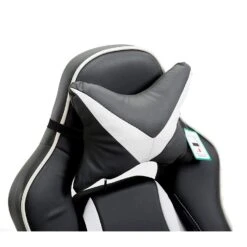 High Back Recliner Gaming Swivel Chair With Footrest & Adjustable Lumbar & Head Cushion, MR49 Black & White 17 High Back Recliner Gaming Swivel Chair With Footrest & Adjustable Lumbar & Head Cushion, MR49 Black & White -FINZ Furniture Shop 91R9rKVGqqL. SL1500