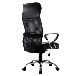Sleek Design High Back Mesh Fabric Swivel Office Chair With Chrome Base, MO57 Black 13 Sleek Design High Back Mesh Fabric Swivel Office Chair With Chrome Base, MO57 Black -FINZ Furniture Shop 91WnXstOuFL. SL1500