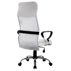 Sleek Design High Back Mesh Fabric Swivel Office Chair With Chrome Base, MO57 White -FINZ Furniture Shop 91ofFUuOpWL. SL1500