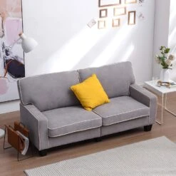Sherbrook 3 Seater Fabric Sofa With Contrasting Trim In Light Grey Fabric 13 Sherbrook 3 Seater Fabric Sofa With Contrasting Trim In Light Grey Fabric -FINZ Furniture Shop 91poUCSuxGL. AC SL1500