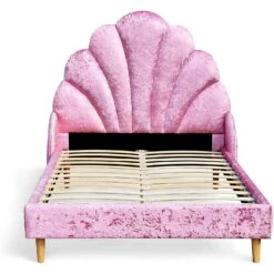 Cherry Tree Furniture ARIEL Pink Crushed Velvet Upholstered Kid's Princess Bed With Scalloped Headboard 12 Cherry Tree Furniture ARIEL Pink Crushed Velvet Upholstered Kid's Princess Bed With Scalloped Headboard -FINZ Furniture Shop 91tkDZyeHdL. AC SL1500
