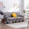 Sherbrook 3 Seater Fabric Sofa With Contrasting Trim In Light Grey Fabric 1 Sherbrook 3 Seater Fabric Sofa With Contrasting Trim In Light Grey Fabric -FINZ Furniture Shop 976473a3 a80f 4eea aae6 7c82945b04fe