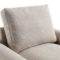 Hampstead Taupe Boucle Curved Armchair -FINZ Furniture Shop ACH 2161 TAUPE BOUCLE detail1