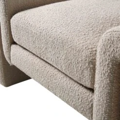 Hampstead Taupe Boucle Curved Armchair -FINZ Furniture Shop ACH 2161 TAUPE BOUCLE detail3