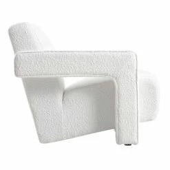 Brompton Sculptural Armchair, White Boucle 20 Brompton Sculptural Armchair, White Boucle -FINZ Furniture Shop ACH 2173 WHITE BOUCLE WB3