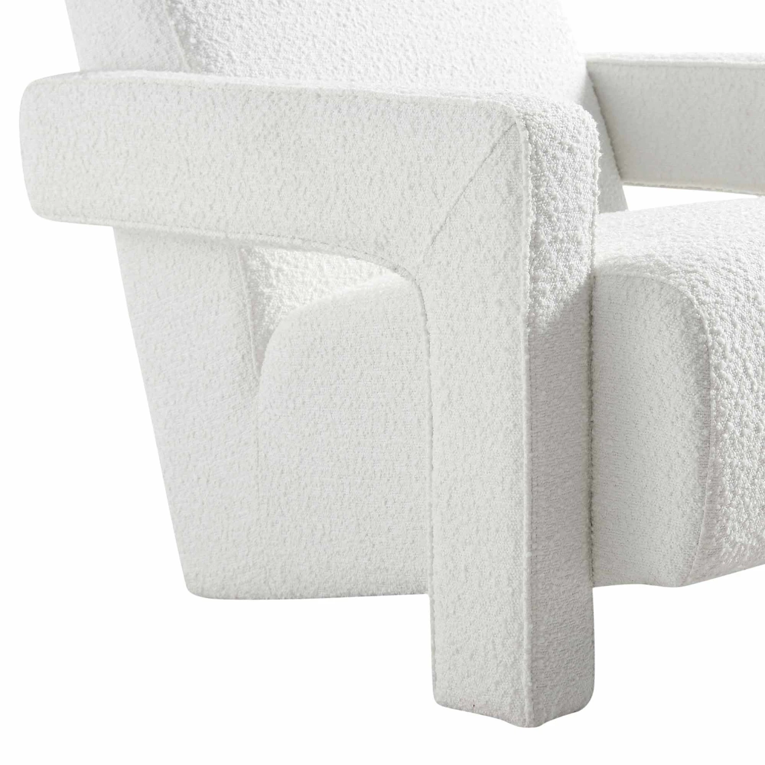 Brompton Sculptural Armchair, White Boucle 11 Brompton Sculptural Armchair, White Boucle - Image 9