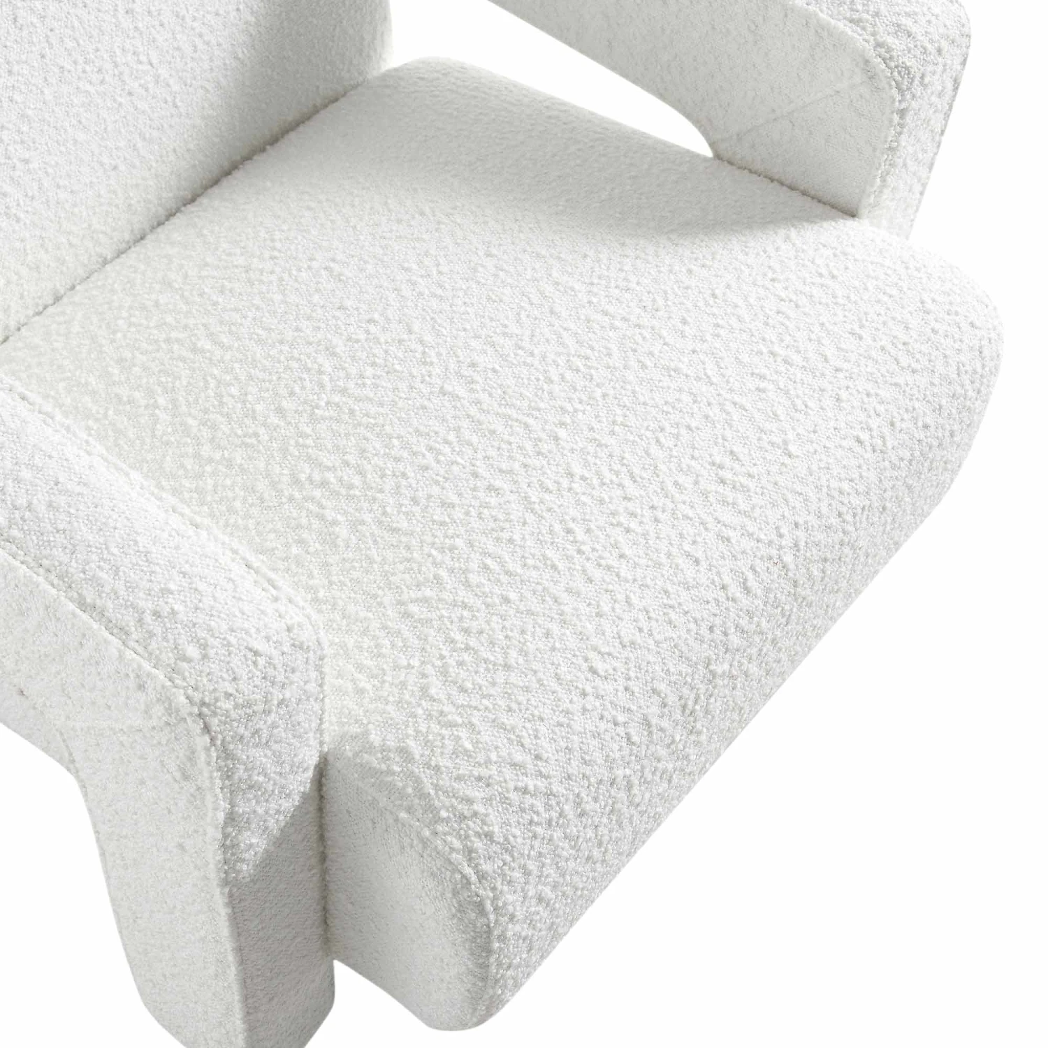 Brompton Sculptural Armchair, White Boucle 12 Brompton Sculptural Armchair, White Boucle - Image 10