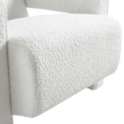 Brompton Sculptural Armchair, White Boucle 24 Brompton Sculptural Armchair, White Boucle -FINZ Furniture Shop ACH 2173 WHITE BOUCLE detail3
