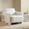 Brompton Sculptural Armchair, White Boucle 1 Brompton Sculptural Armchair, White Boucle -FINZ Furniture Shop ACH 2173 WHITE BOUCLE main