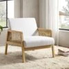 Fyne Beige Fabric Natural Frame Rattan Armchair -FINZ Furniture Shop ACH 608 BEIGEFAB NAT main cdf14c81 2d32 4f50 83a6 cc105488d48b