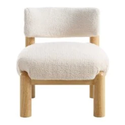Okja Ecru Sherpa Faux Shearling Accent Chair 14 Okja Ecru Sherpa Faux Shearling Accent Chair -FINZ Furniture Shop ACH 728 WHITE SHERPA WB1