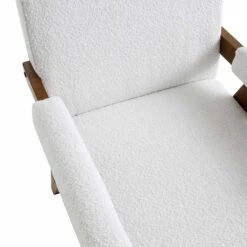 Chinnor White Boucle Accent Chair 19 Chinnor White Boucle Accent Chair -FINZ Furniture Shop ACH 729 WHITE BOUCLE detail1