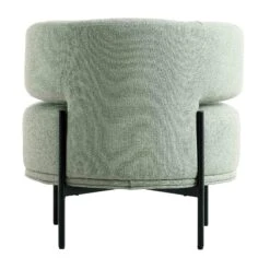 Penn Sage Green Boucle Wing Back Accent Chair -FINZ Furniture Shop ACH 750 GREEN BOUCLE WB5