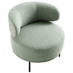 Penn Sage Green Boucle Wing Back Accent Chair -FINZ Furniture Shop ACH 750 GREEN BOUCLE WB6