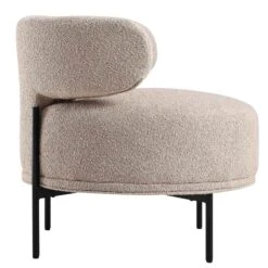 Penn Taupe Boucle Wing Back Accent Chair -FINZ Furniture Shop ACH 750 TAUPE BOUCLE WB4