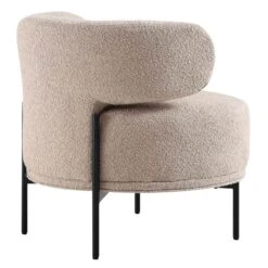 Penn Taupe Boucle Wing Back Accent Chair -FINZ Furniture Shop ACH 750 TAUPE BOUCLE WB5