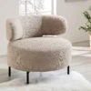 Penn Taupe Boucle Wing Back Accent Chair 2 Penn Taupe Boucle Wing Back Accent Chair -FINZ Furniture Shop ACH 750 TAUPE BOUCLE main