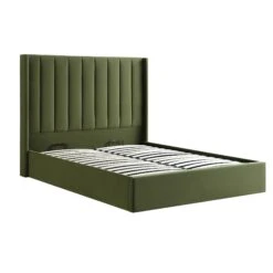 Wilton Moss Green Velvet Ottoman Storage Bed 24 Wilton Moss Green Velvet Ottoman Storage Bed -FINZ Furniture Shop AH 017 MOSS VEL WB2