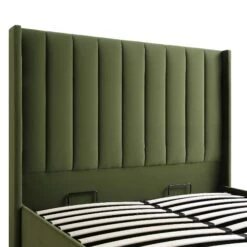 Wilton Moss Green Velvet Ottoman Storage Bed 27 Wilton Moss Green Velvet Ottoman Storage Bed -FINZ Furniture Shop AH 017 MOSS VEL detail1