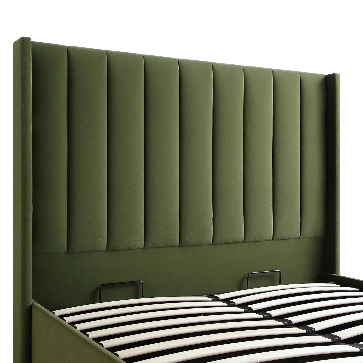 Wilton Moss Green Velvet Ottoman Storage Bed 12 Wilton Moss Green Velvet Ottoman Storage Bed - Image 10