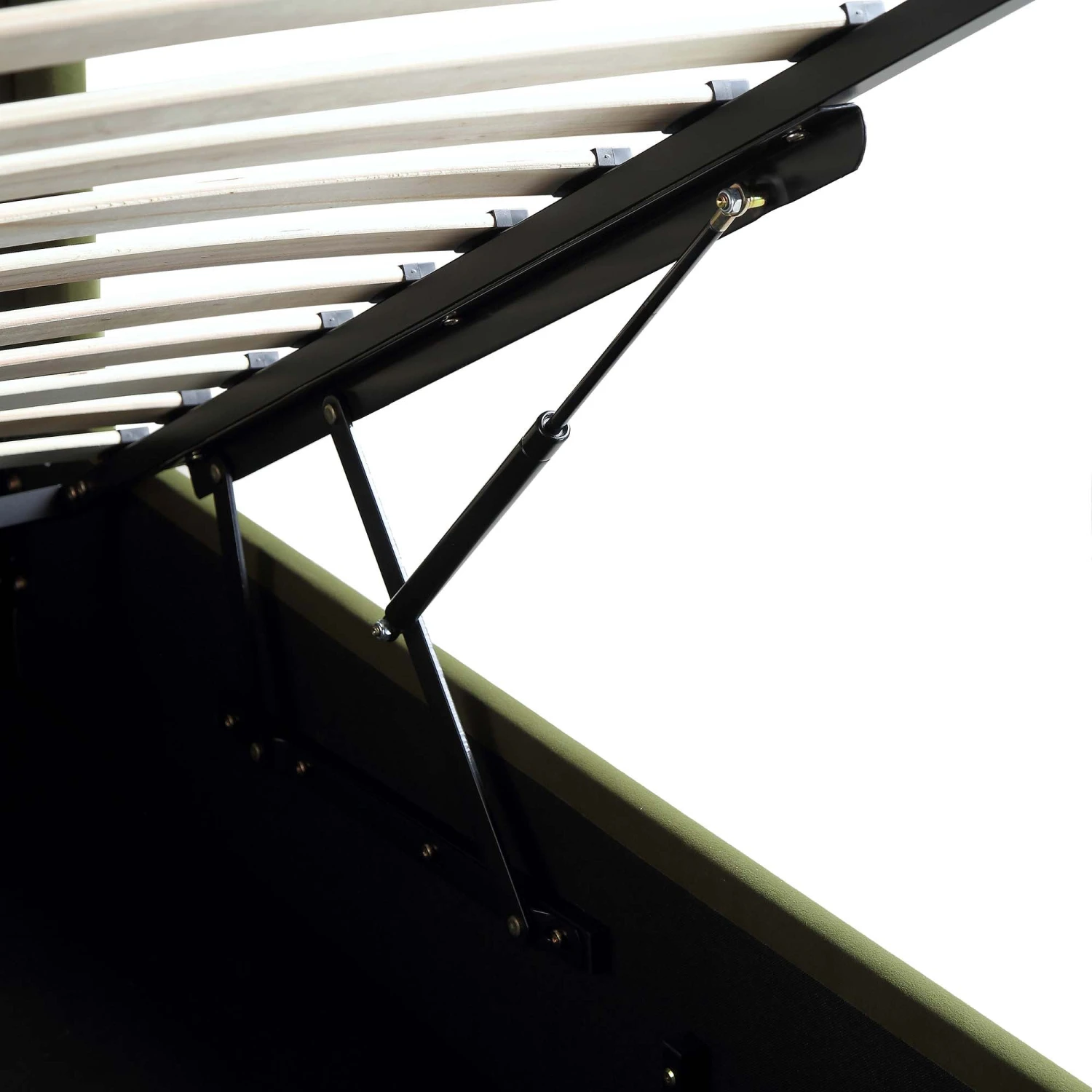 Wilton Moss Green Velvet Ottoman Storage Bed 16 Wilton Moss Green Velvet Ottoman Storage Bed - Image 14