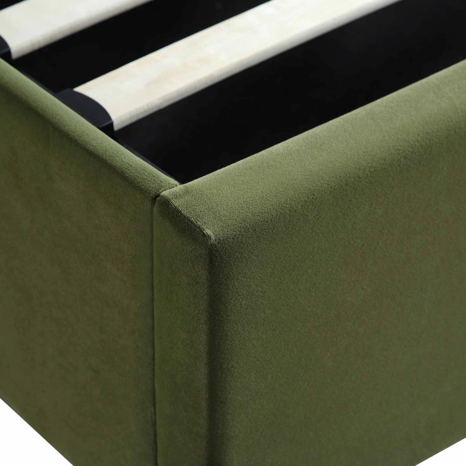 Wilton Moss Green Velvet Ottoman Storage Bed 17 Wilton Moss Green Velvet Ottoman Storage Bed - Image 15