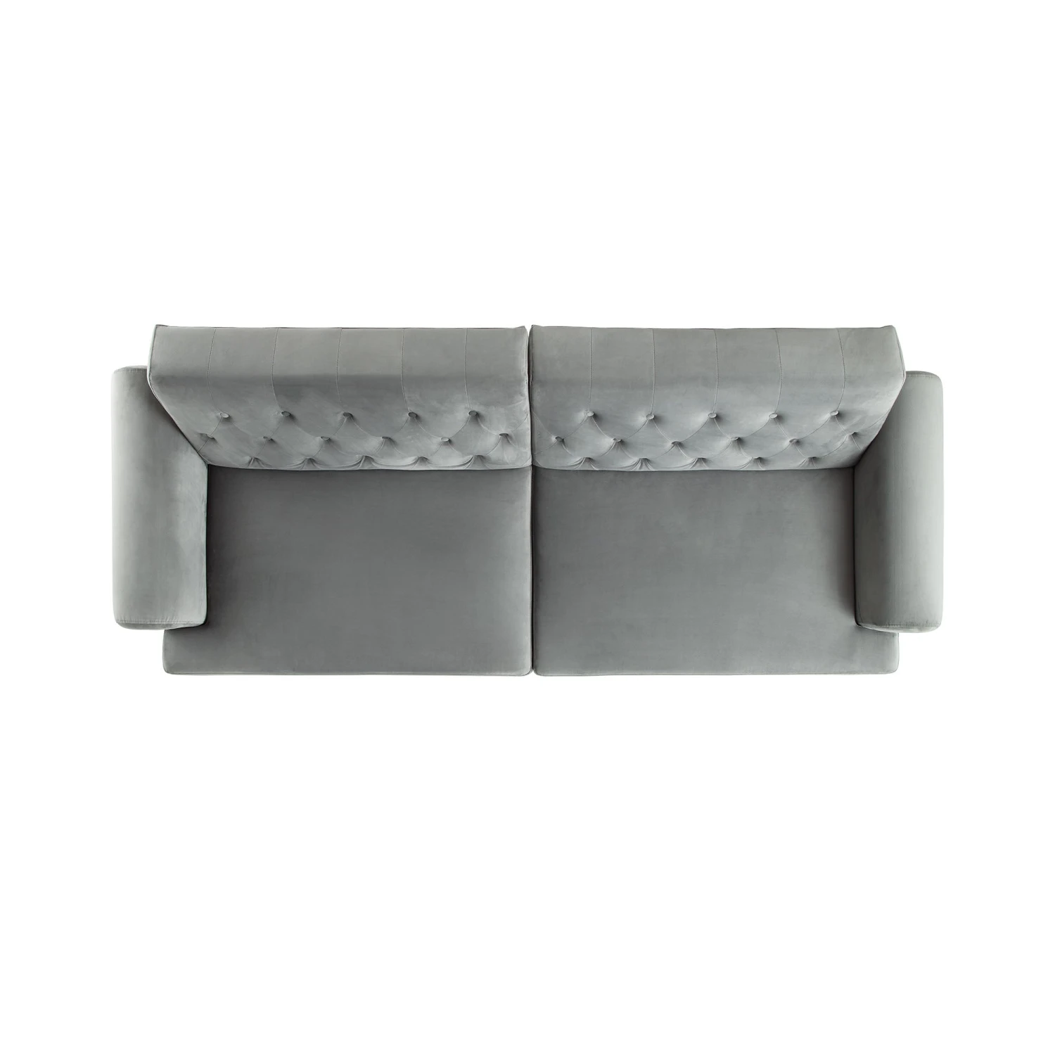 Hanney 3-Seater Chesterfield Sofabed In Grey Velvet 13 Hanney 3-Seater Chesterfield Sofabed In Grey Velvet - Image 11