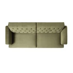 Hanney 3-Seater Chesterfield Sofabed In Moss Green Velvet 28 Hanney 3-Seater Chesterfield Sofabed In Moss Green Velvet -FINZ Furniture Shop AYSF 011 MOSSGREEN VEL WB6
